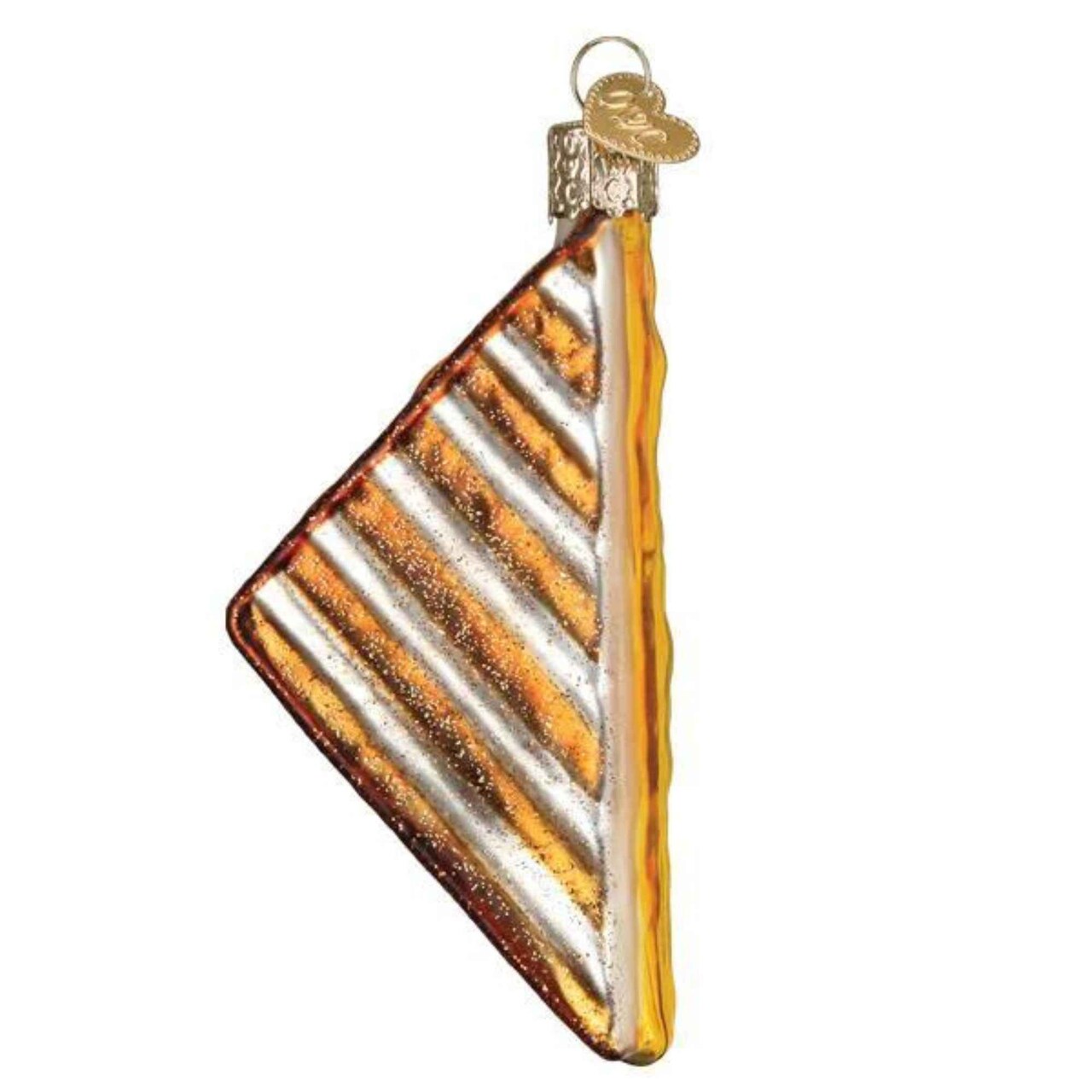 Old World Christmas 4.0 Inch Grilled Cheese Sandwich. Christmas Tree Ornament , Ooey Gooey Cheesy